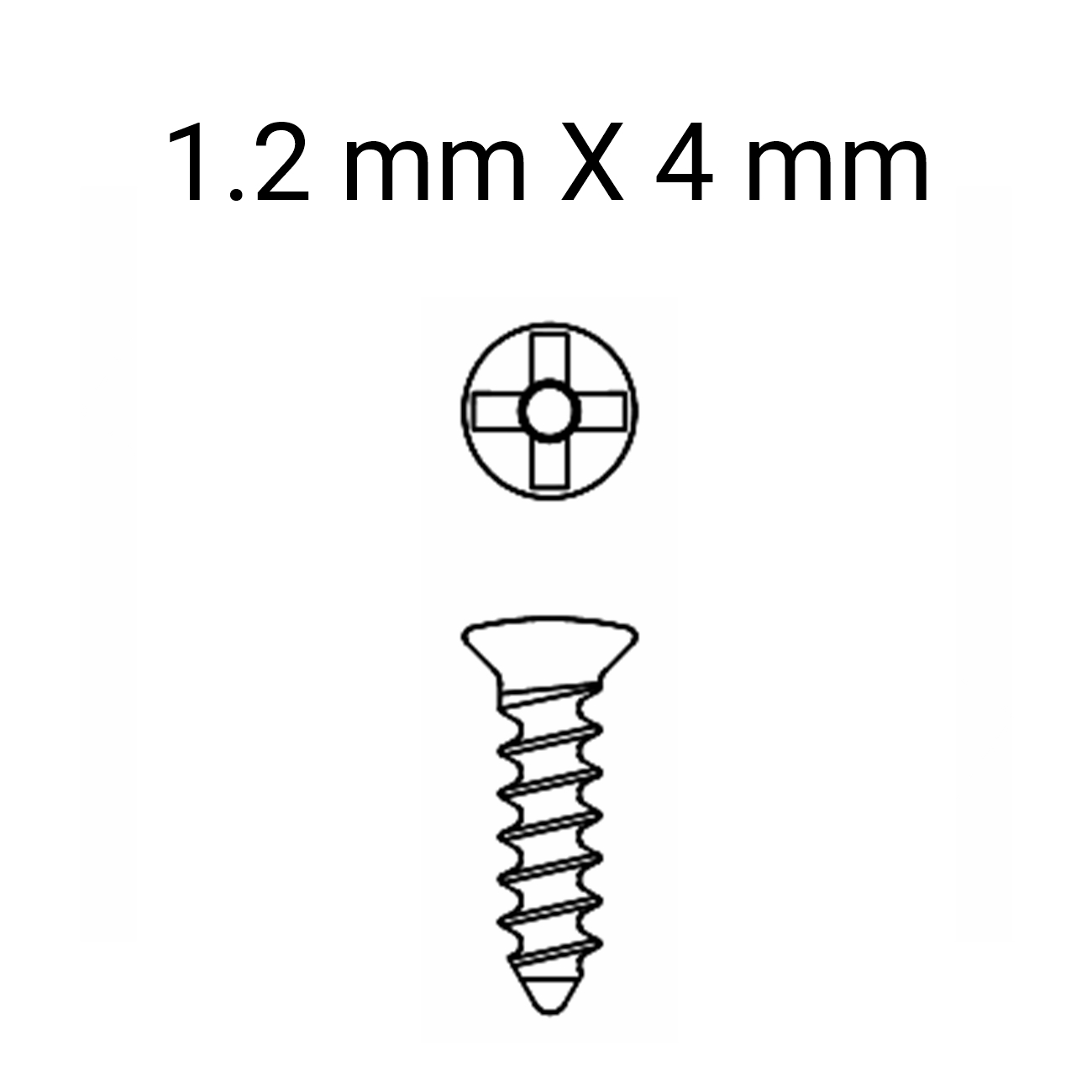 MINCRO SCREW 1.2MM X 4MM