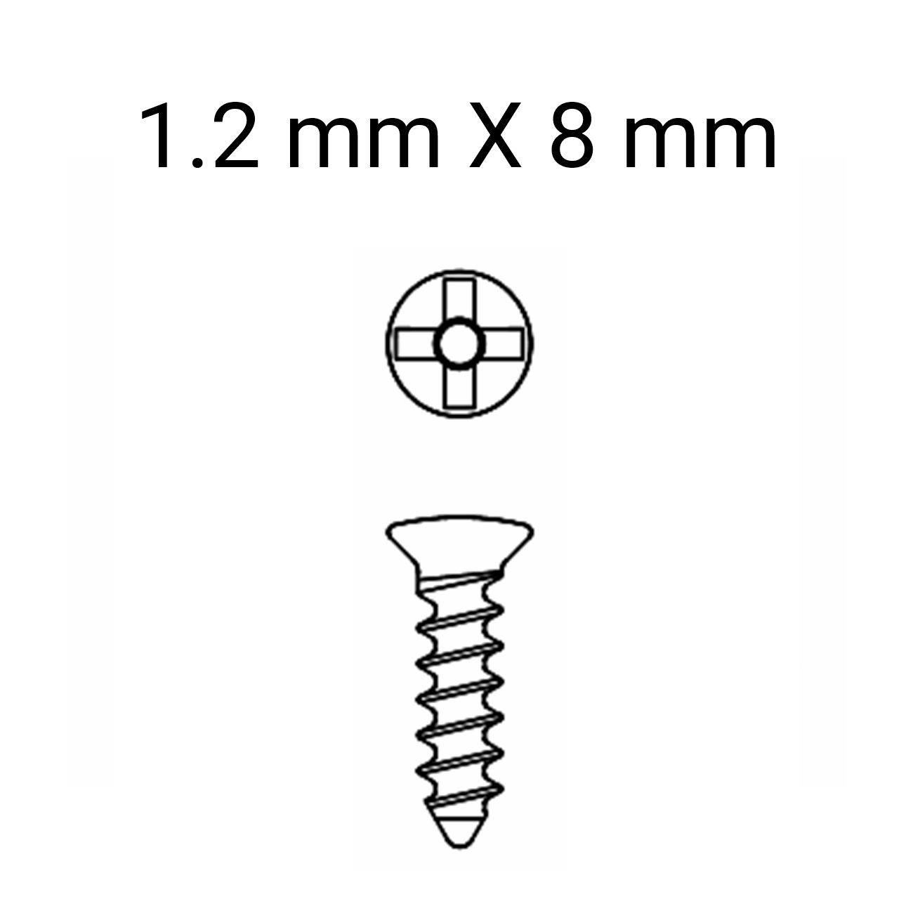 MINCRO SCREW 1.2MM X 8MM