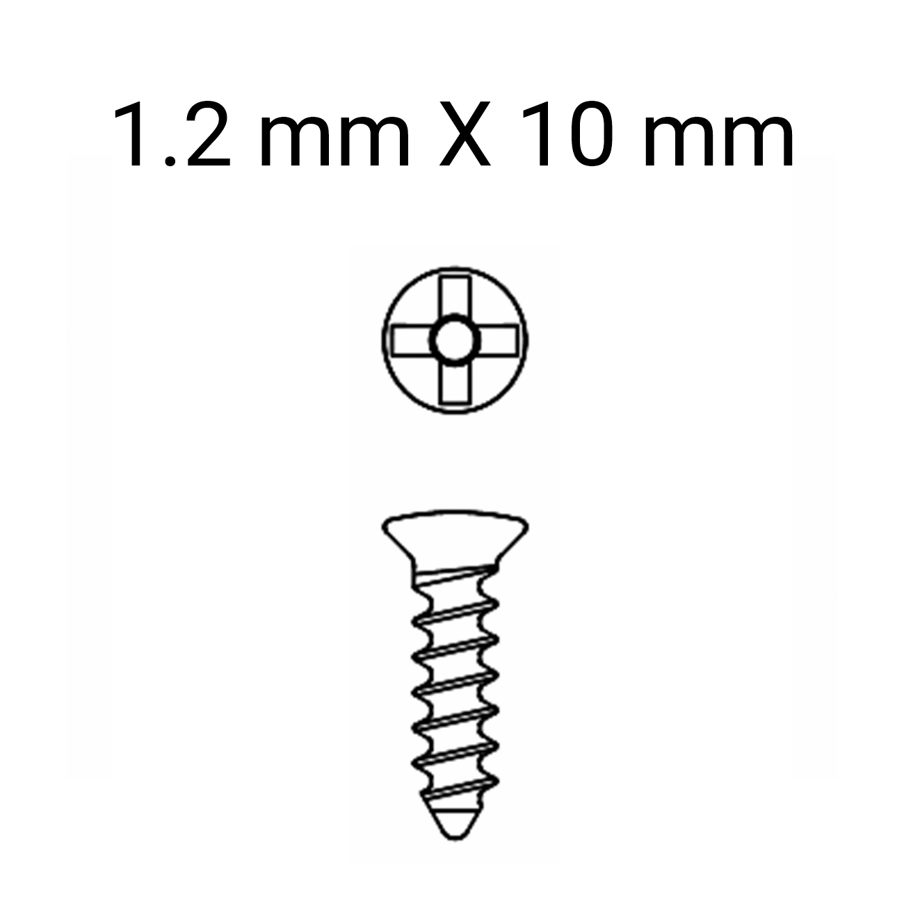 MINCRO SCREW 1.2MM X 10MM