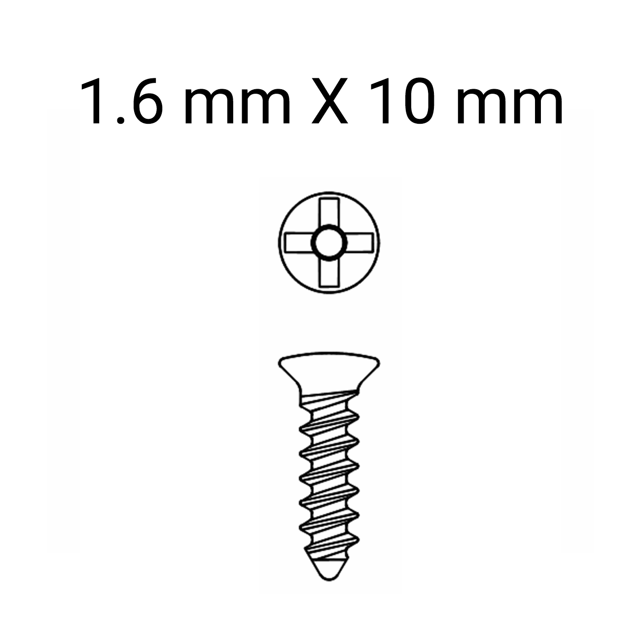 MINCRO SCREW 1.6MM X 10MM